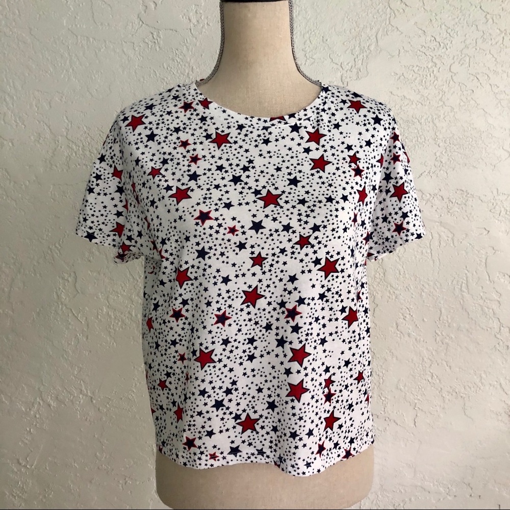 Zara Trafaluc Patriotic Top - Small